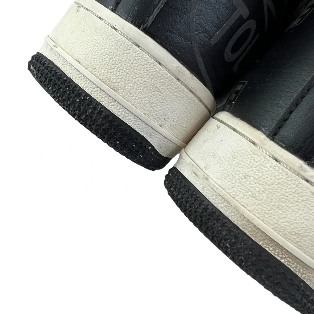 Nike Air Force‎ 1 High 07 Mens 11.5 Black Toll Free 1-800 Graphic Sneakers